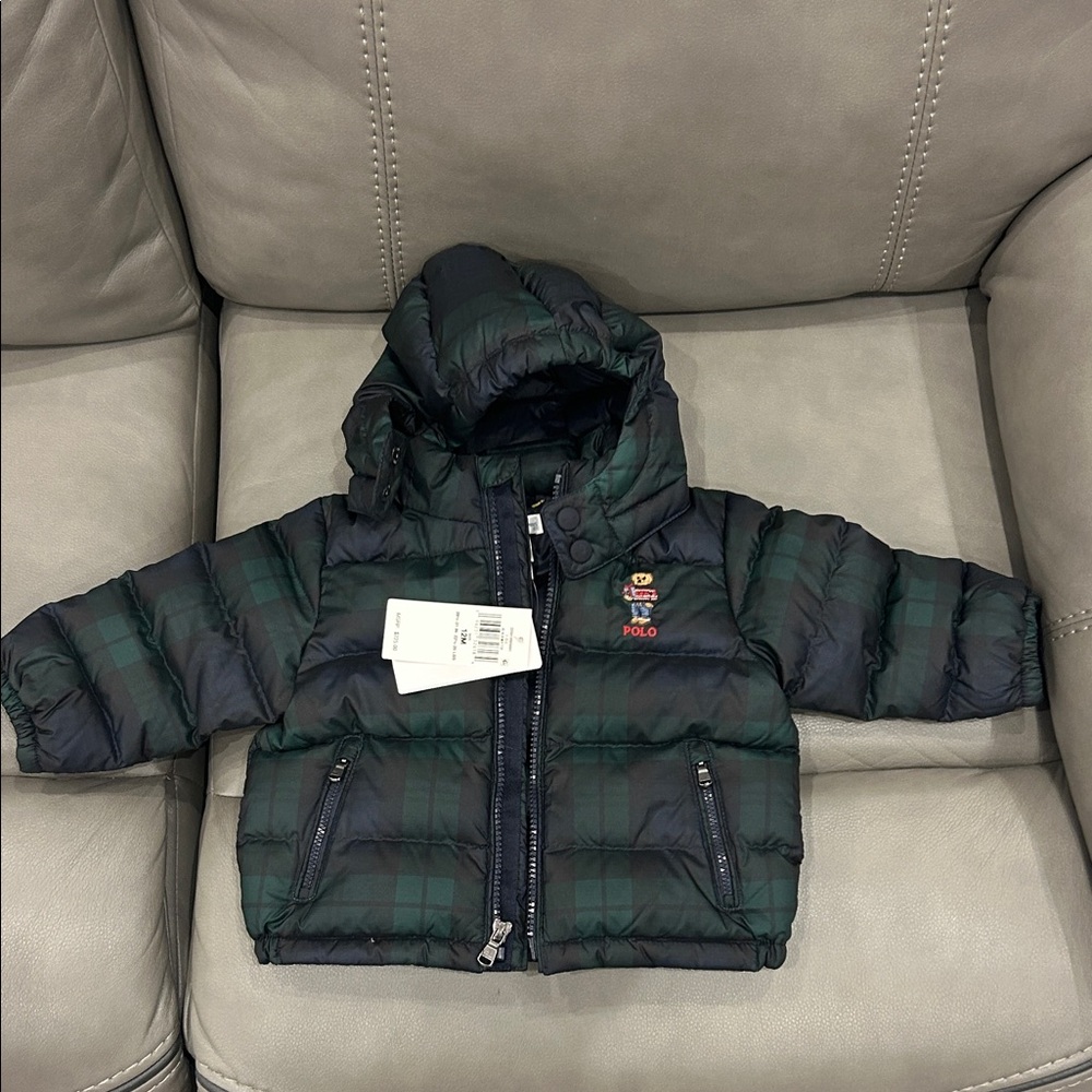 Polo by Ralph Lauren Kids Green and Black Puffer Jacket